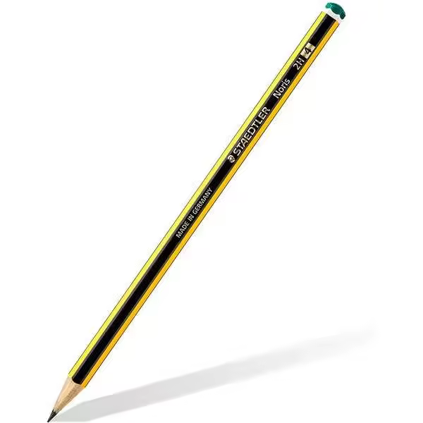 Staedtler noris 120-4 lapiz de grafito hexagonal - mina 2h - resistencia a la rotura - madera de bosques sostenibles (12 uds) - 1
