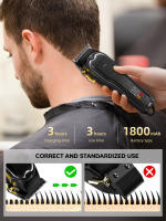 Cortadora De Pelo KIKIDO Para Hombres Máquina De Corte Inalámbrica Con Pantalla Digital Ajustable Para Peluquero Corta Fácilmente En Seco Y Húmedo Tiempo De Uso 160 Minutos - details 7