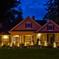 5pcs Luces De Árbol De Navidad Solar Impermeables Para Jardín LED Festivales Luz De Lámpara Decoración Exterior Navidad - details 4