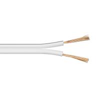 Cable paralelo blanco gris. Audio y eléctrico 2x0.75mm²  Manguera eléctrica paralela blanca gris 2 x 0,75 mm²  5-20m. Longitud a elegir - details 1