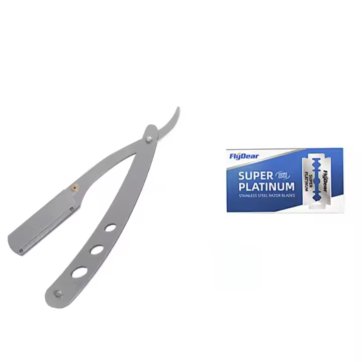 Afeitadora Manual De Acero Inoxidable Para Hombres Cuchilla De Afeitar Plegable Para Rostro Y Cuerpo Caja De Almacenamiento De Afeitado - 1