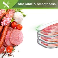 Contenedor De Alimentos Para Refrigéerador Sscehopp Stackable Meal Prep Caja De Almacenamiento Con Tapa Para Bacon Y Carne Para Sandwiches - details 4