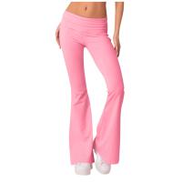 Pantalones Largos Para Mujer Leggings Elásticos De Talla Alta Estilo Athleisure Yoga Fitness Pantalones Bell Bottoms Para Verano - details 1