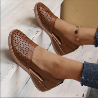 Sandalias De Verano Para Mujer Tobilleras Retro Con Botones Cómodas Mary Jane Talla Grande 43 Zapatos De PU Con Suela De Goma - details 3