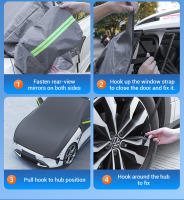 Protector De Parabrisas Para Coche Extra Grande Cubierta Anticongelante Antisalpicaduras Protectora Contra La Nieve El Hielo La Polvo Y El Sol Accesorios Para Automóvil - details 17