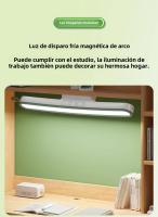 Lámpara De Mesa LED Recargable Por USB Con Luz Magnética Colgante Para Lectura Accesorio Para Escritorio Dormitorio Lámpara De Noche Contemporánea - details 16
