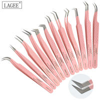 Aguja Para Pestañas LAGEE De Acero Inoxidable 420 Con Agarre De Diamante De Lujo Precisión En Volumen Para Maquillaje De Cejas - details 6