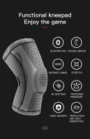 Pardas De Rodilla 1/2 PC Con Correa Soporte Medial Patela Silicona Compresión Protección Deportiva Para Baloncesto Y Carreras - details 2