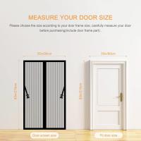 Magnetic Screen DoorsMagnetic Door Curtains Fly Screen Anti Mosquito Mesh Curtain with Powerful Magnets and Full Frame Magic Tape Up to 90 cm x 210 cm - details 0