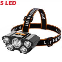 Linterna Frontal LED 5/11 Recargable Por USB Con Batería 18650 Integrada Lámpara De Mano Para Pesca Y Actividades Al Aire Libre - details 1