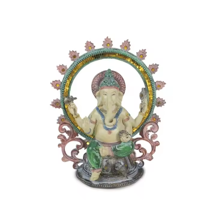 SIGNES GRIMALT Signes Grimalt Figura Decorativa Dios Ganesha Resina Multicolor 31x14x25cm - 1