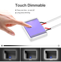 Fita LED Neón Para Baño Con Interruptor Iluminado Luz De Espejo Táctil Dimmer 12V Lámpara Impermeable De LED Para Decoración De Habitación - details 4