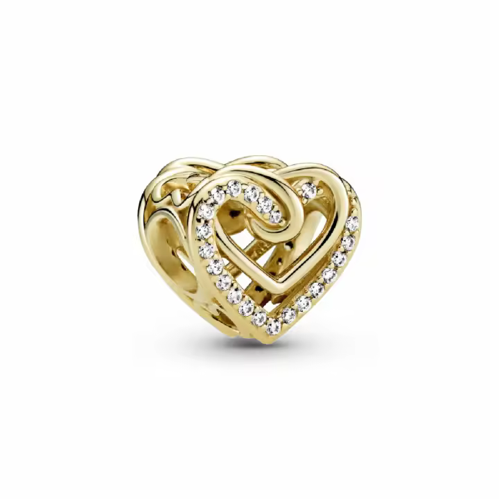 Charm Pandora Shine Corazones Entrelazados Brillantes - 1