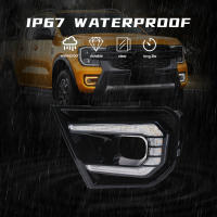 Luces Diurnas LED Para Ford Ranger 2022 2023 Wildtrak XLT Sport Platinum DRL Antena Delantera 12V Auto Con Función De Señal - details 6