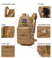 Bolsa De Bicicleta Scione 15L Mochila Táctica De Exterior Para Ciclismo Escalada Viaje Senderismo Material 600D Con Sistema Molle - details 2