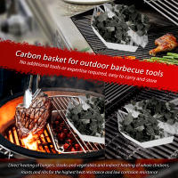 2/4Pcs Porta Carbón Para Barbacoa Accesorio De Jardín Metálico Galvanizado Fácil De Limpia Para Asadores Y Parrillas - details 1