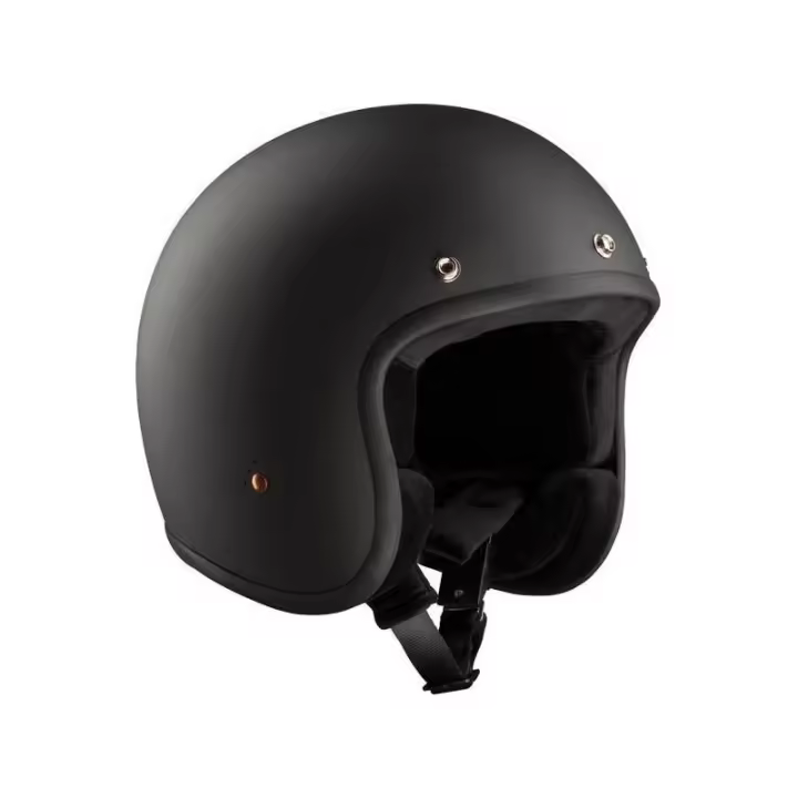 OFERTA Casco Bandit Jet Negro Mate Homologado ECE 22.05  Fibra de Vidrio Calota Grande ANTES 129,95€ AHORA 89,95€ ECEMB - 1