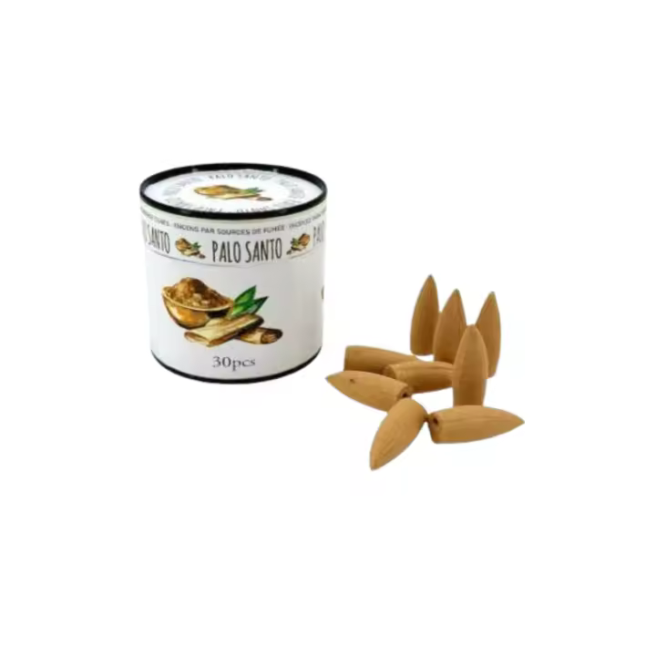 Conos de Incienso Palo Santo - 30 Unidades - Aroma Natural y Relajante - 1