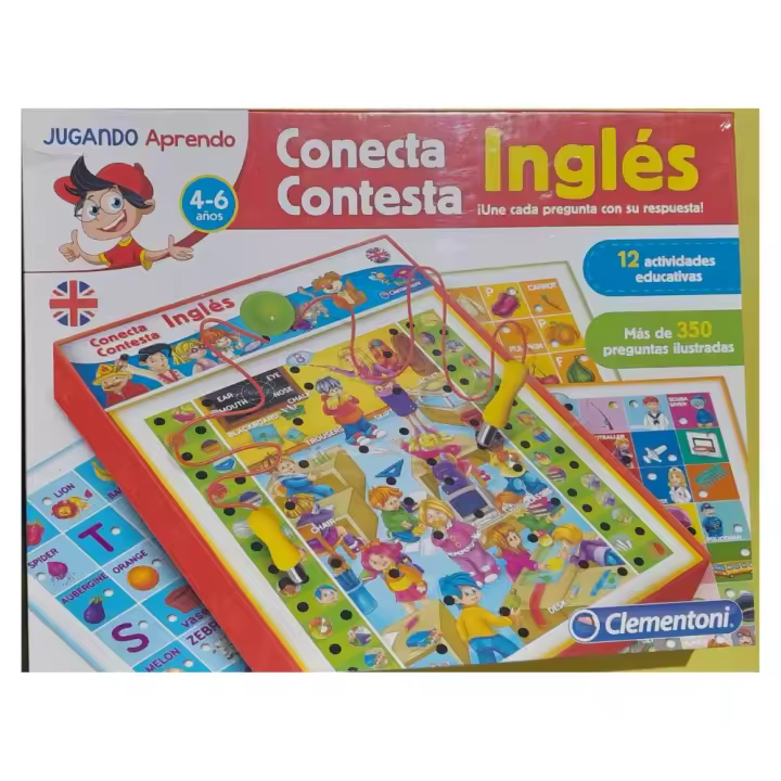 Juego Conecta Contesta inglés jugando aprendo Clementoni - 1