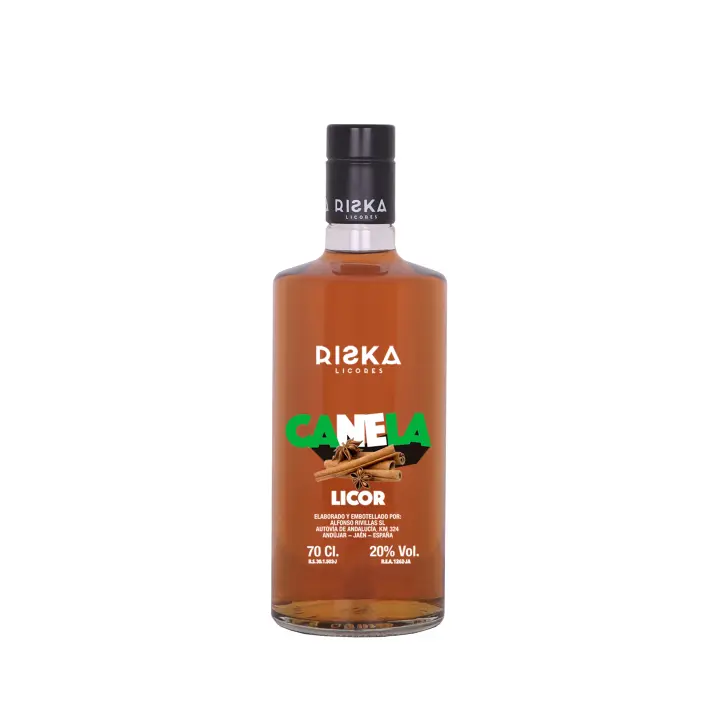 RISKA LICORES - Licor Canela 0,70 litros 20% Vol. - 1