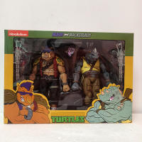 Set De 2 Figuras NECA Shredder Michelangelo Donatello Krang Bebop Rocksteady Tortuga Acción Figurina Juguete Para Coleccionistas Unisex - details 5