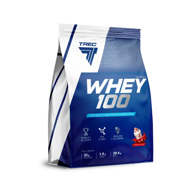 TREC NUTRITION - Proteína de Suero Concentrado WHEY 100 - Alta Calidad - 700g - 1