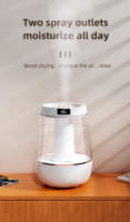 Humidificador de aire USB de 151*151*211 mm, gran volumen de niebla doméstico de 3 l y humidificador atomizador de escritorio silencioso de gran capacidad, humidificador de doble pulverización, adecuado para dormitorios, salas de estar y oficinas - details 0