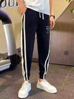 Nuevos Pantalones Deportivos Casuales Para Hombre 2024 Pantalones De Sudor Para Gimnasio Correr Entrenamiento Senderismo De Cierre Elástico Talla Media Polyester Skinny Fit - details 2