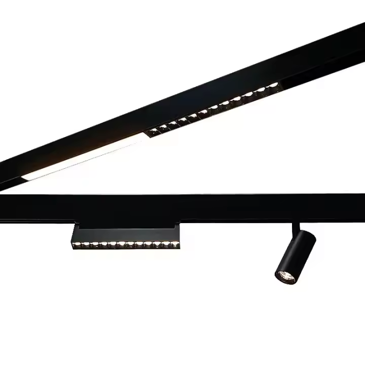 Lámpara De Techo LED Reclinable 12W 18W 24W Magnético En Riel Spot De Inundación Foco De Grille Recessed Para Iluminación Interior DC48V - 1