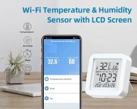 Sensor De Temperatura Y Humedad WIFI Tuya Para Hogar Inteligente Compatibilidad Con Alexa Y Google Assistant Medidor De Temperatura Y Humedad Preciso Rango 0℃~60℃ Y 0% RH~99% RH - details 4