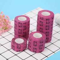 5Pcs Vendas Autoadhesivas Para Perros Cubierta De Manguito Protector De Primeros Auxilios Para Veterinarios Envoltura Elástica Verde Suministros Para Mascotas - details 5