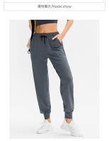 2023 Pantalones Deportivos Casuales Para Mujer Quick Dry Con Bolsillo Y Cordón Cinturón Para Gimnasio Y Yoga - details 5