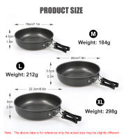 Sartén De Camping WESTTUNE De Aluminio Plato De Picnic Con Manija Plegable Portátil Cocina Al Aire Libre Herramientas De Cocina Para Senderismo - details 3