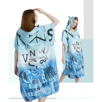 Poncho Toalla Rápida De Secado Microfibra Para Playa Y Natación Robe De Baño Para Adultos Con Capucha Toalla De Natación - details 1