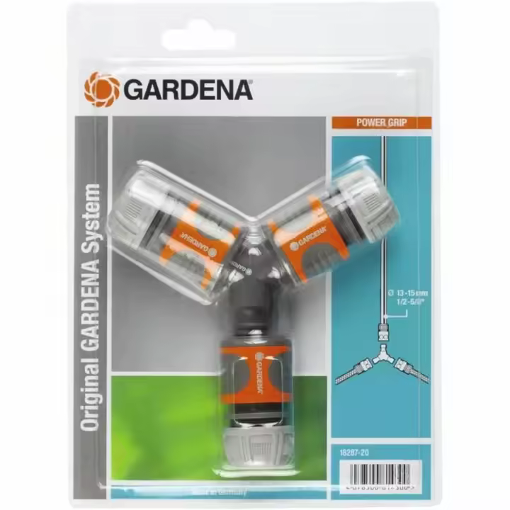 Conector de manguera Gardena 18287-20 Ø 15 mm 1/2" Triple Sistema de riego - 1