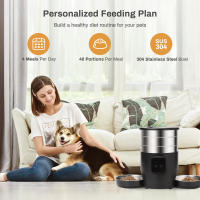 Dispensador De Alimentos Para Mascotas Tuya Inteligente 4.5L Con Grabación Y Programación Acero Inoxidable Para Gatos Y Perros Medianos - details 6