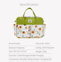 Bolso De Camarón Grande Para Bebé Impermeable Con Estuche De Pañales Y Alforjas De Viaje Estilo Hobos Cierre De Cremallera Material Sintético - details 8