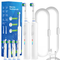 2 Pack Cepillo De Dientes Eléctrico Inteligente Giratorio Recargable Compatible Con Oral B Cabezales De Reemplazo Para Adultos - details 0