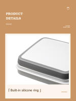 UFORU Juego De Alimentos De Grado Alimenticio En Caja De Almacenamiento De Cocina Jarra Sellada De Plástico Para Especias Y Bocadillos a Prueba De Humedad Estilo Coreano - details 9