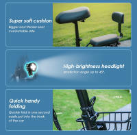 bicicletas electricas plegables adultos KuKirin C1 Pro Patinete eléctrico para adultos de 14 pulgadas，motor de 500W, batería de 48V 26Ah, , autonomía 100km y carga de 120 kg, con almacenamiento delantera - details 10