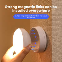 Lámpara De Noche LED Con Sensor De Movimiento 360° Recargable Por USB Luz De Armario Sin Cable Para Gabinete Moderna Instalación En Pared - details 6