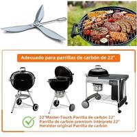 Kit De Limpieza Un Toque Para Barbacoa Weber 22-1/2 Pulgadas Accesorios De Reemplazo Fácil Instalación Eco-amigable - details 3