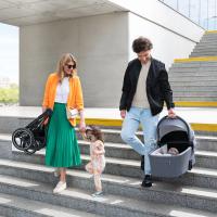 Kinderkraft - Carrito de bebé 2 piezas NEA - desde el nacimiento hasta los 22 kg Carrito multifuncional: capazo grande, silla de paseo orientado en 2 sentidos - details 3
