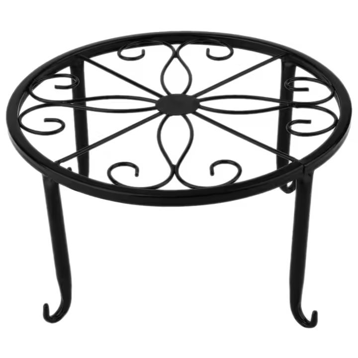 Estante De Hierro Fundido Para Macetas Soporte De Flor Para Jardín Y Balcones Exhibidor De Plantas Decorativo Para El Hogar - 1
