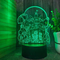 Lámpara De Escritorio Creativa 3D Totoro Con Luz Nocturna Cambiable En 16 Colores Decoración De Habitación Regalo Para Niños - details 0