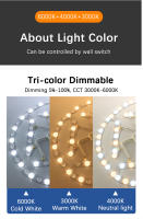 Módulo LED Para Luces De Techo 220V 72W 96W Ahorrador De Energía Panel De Luz Para Lámparas De Ventilador De Techo - details 3