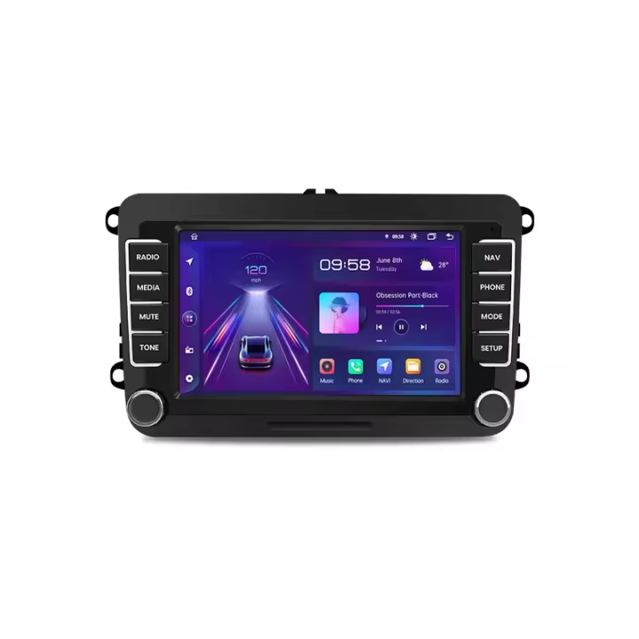 Junsun Tech 7" Radio multimedia de coche para Volkswagen VW SEAT León Passat B6 B7 Tiguan Touran GOLF POLO RDS GPS 2din autoradio - 1