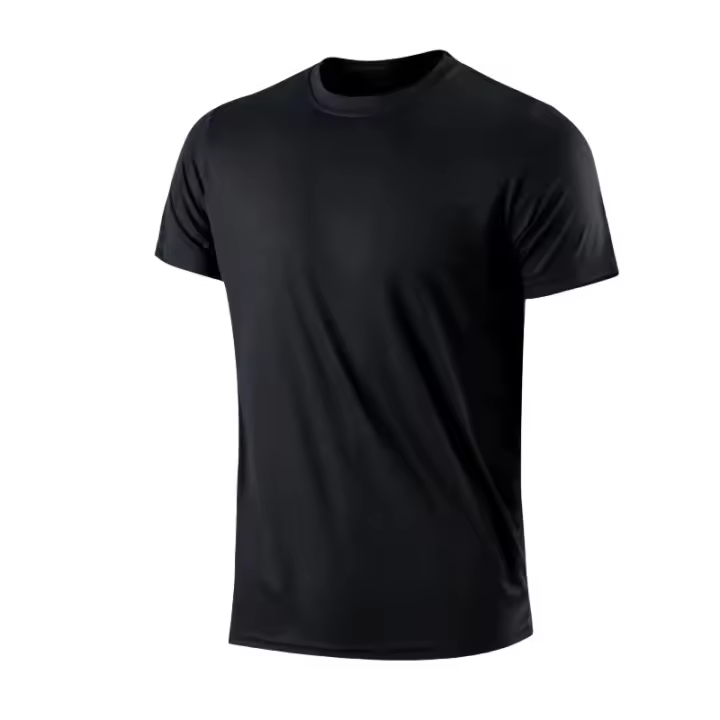 Camiseta De Hombre De Seda De Hielo Para Secado Rápido Ligera Y Transpirable Capa Básica De Verano Para Comodidad En El Hogar Camiseta De Underwear Hombre - 1