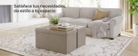 SONGMICS Puff Almancenaje, Banco Almacenaje, Banco con Tapa Plegable, Capacidad de 89 L, con Asiento Acolchado, 38 x 76 x 38 cm, Topo Claro - details 0