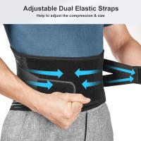 Cinturón de Apoyo Lumbar para Alivio del Dolor en la Espalda con 6 Estabilizadores Transpirable para Hombres y Mujeres para Soporte Lumbar en el Trabajo - details 9